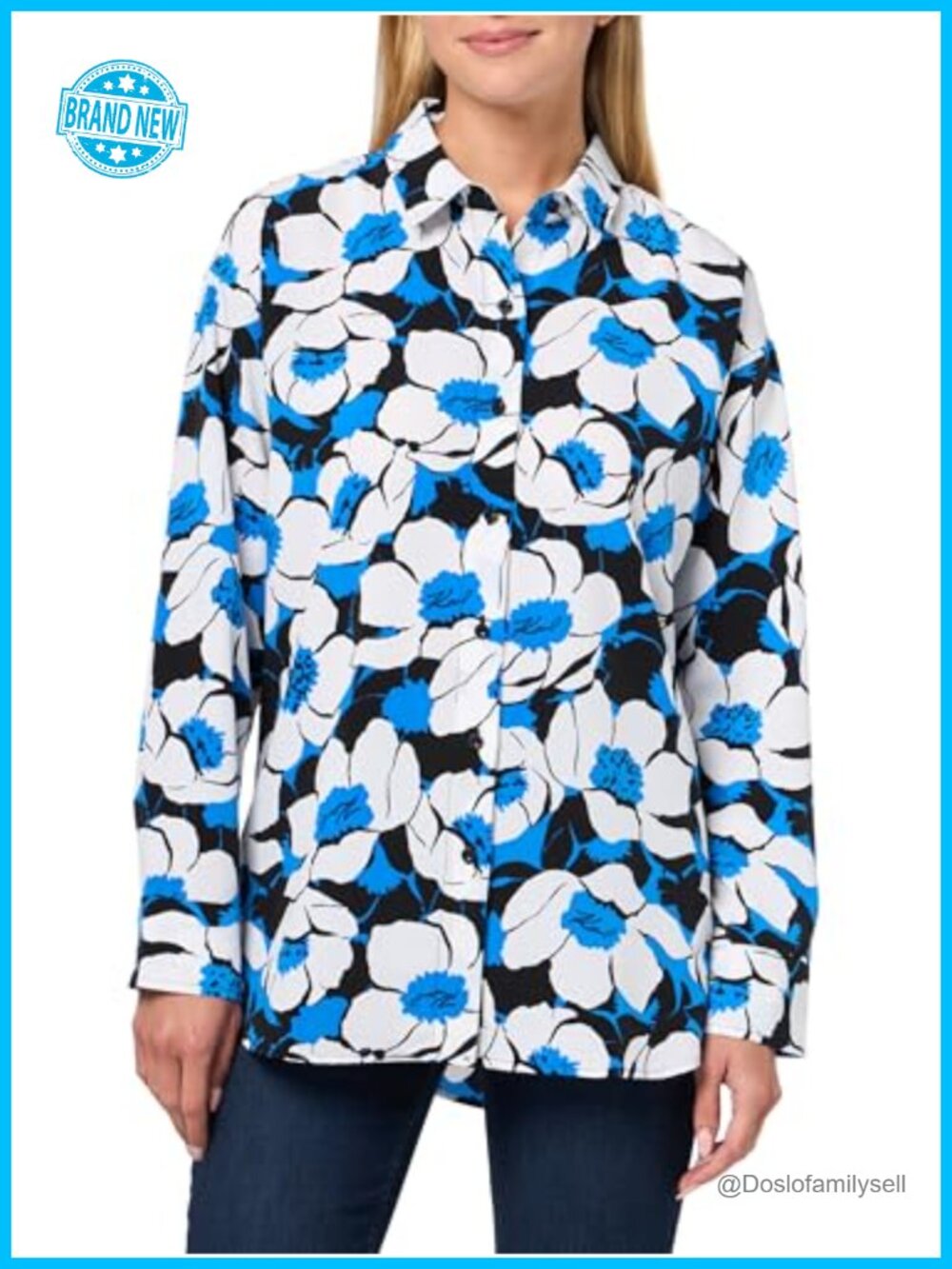 Karl Lagerfeld Long Sleeve Floral Whimsy Blouse